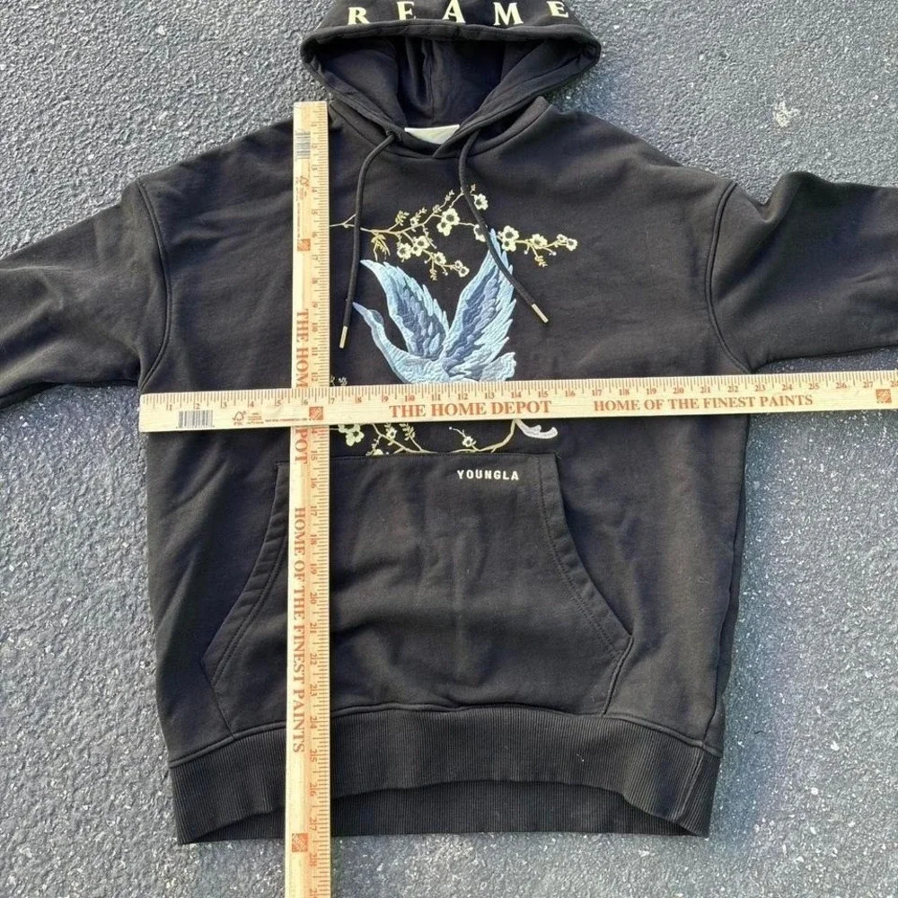 YoungLA Dreamer Crane & Cherry Blossom Hoodie Rare  Size medium